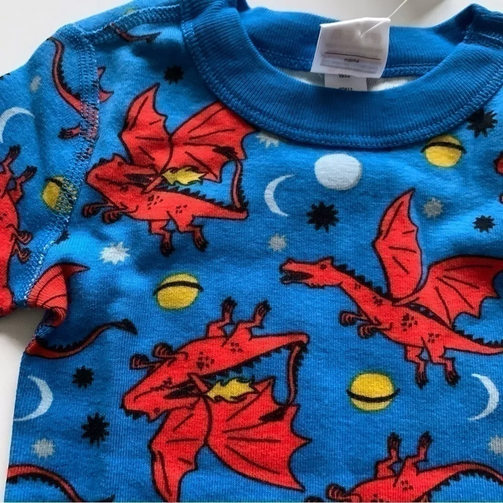 NWT Hanna Andersson Boys Space Dragons Pajama 3T